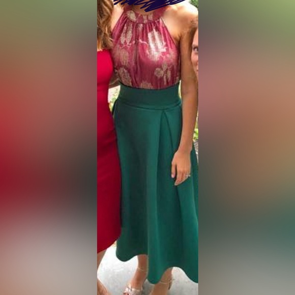 ASOS high waisted scuba midi skirt - Picture 4 of 9